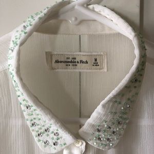 Abercrombie and Fitch silk beaded blouse